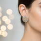 Exquisite Pink Cubic Zirconia Earrings – Wedding Collection