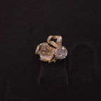 Elegant Crystal Rose Brooch | بروش وردة كريستال أنيق