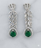 Luxury Crystal Drop Necklace & Earring Set for Women | طقم عقد وأقراط فاخر للنساء