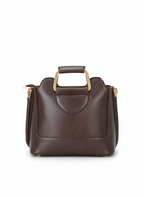 Brown Metal Handle Tote