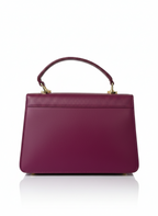 Deep Pink Square Lock Sling Bag