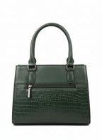 Dark Green Plain Handbag