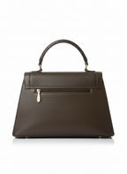 Brown Fancy Lock Handbag