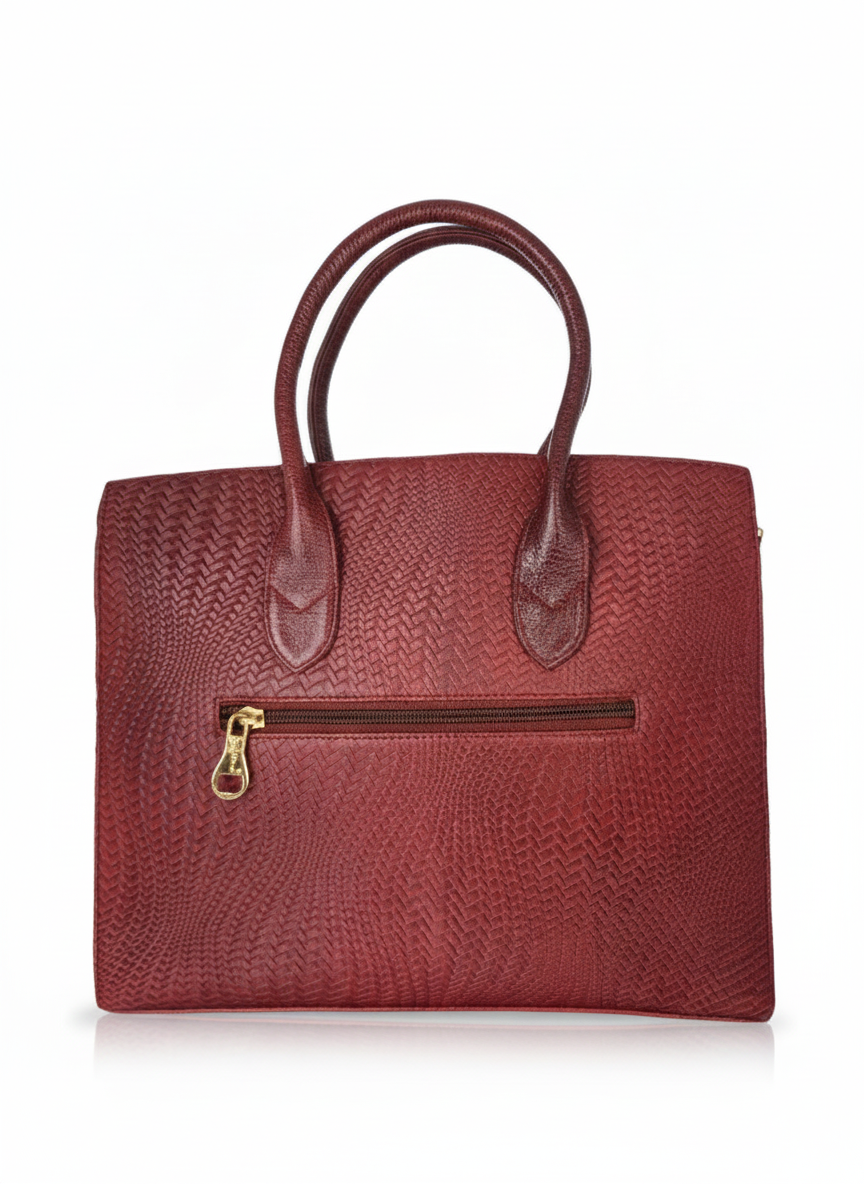 Maroon Hermes Handbag