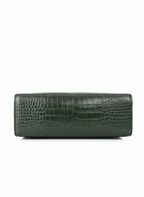 Dark Green Plain Handbag