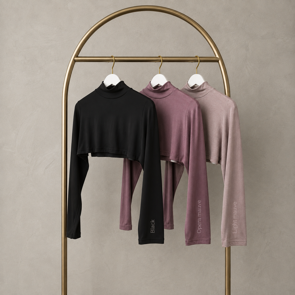 Premium Turtle Neck Shoulder Sleeves | Modest Inner Layer | أكمام كتف مع ياقة عالية فاخرة للمحتشمات
