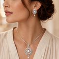 Manruya Crystal Royale Pendant Set | طقم قلادة مانرويا كريستال رويال