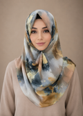 Luxury Abstract Print Modal Shayla Hijab | شيلة مودال فاخرة بنقشة فنية عصرية - Fabric Modal | القماش مودال