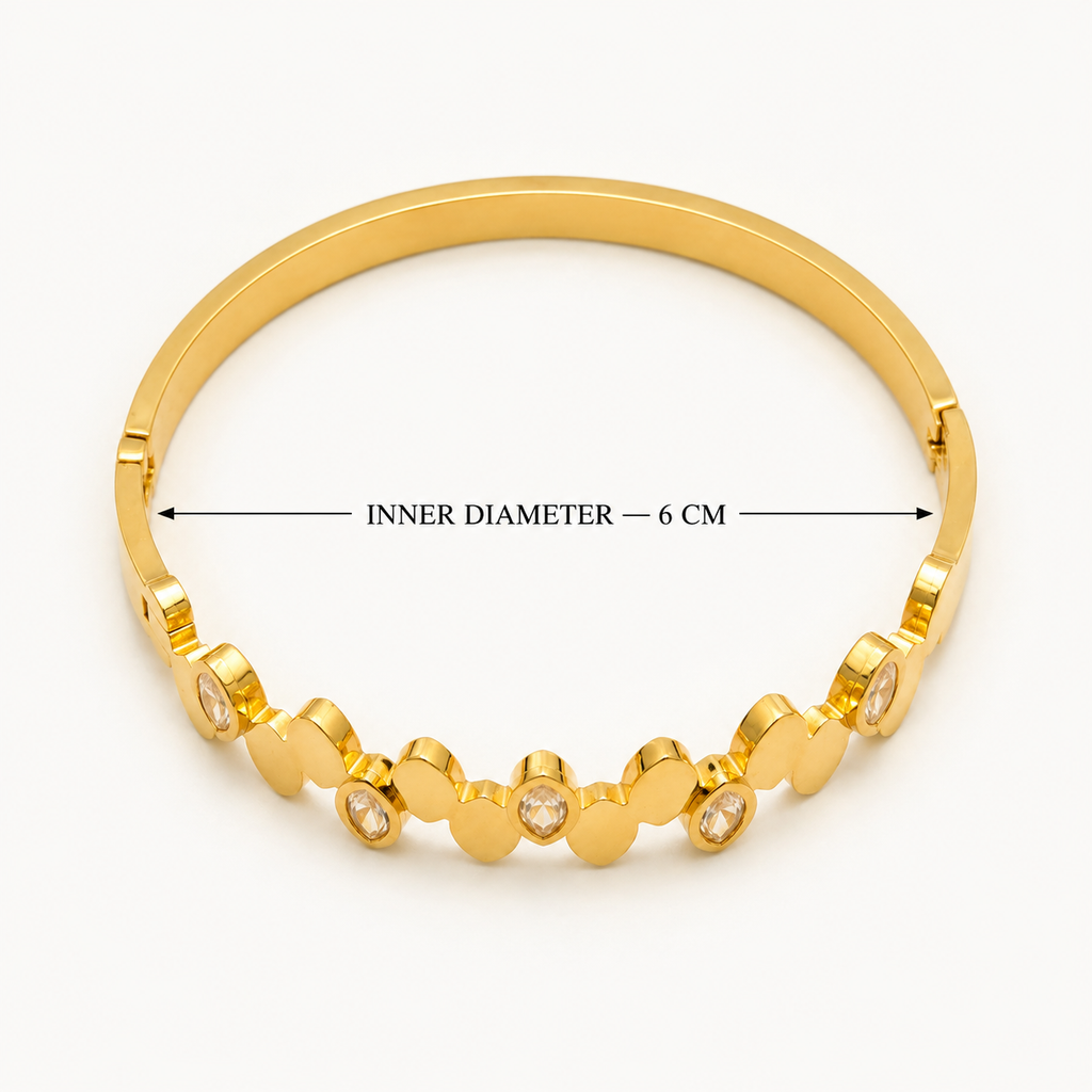 Serena Anti-Tarnish Gold Bracelet | سوار سيرينا ذهبي مقاوم للتصبغ