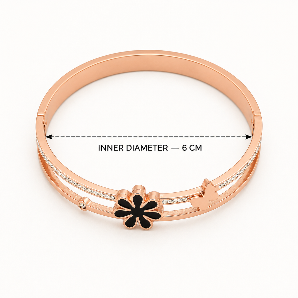 Roselle Anti-Tarnish Rose Gold Bracelet | سوار روزيل روز غولد مقاوم للتصبغ