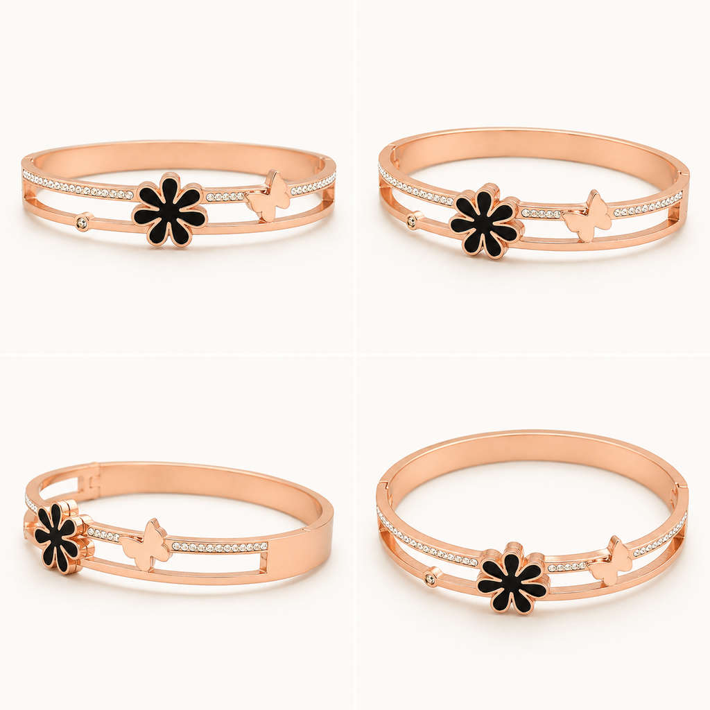 Roselle Anti-Tarnish Rose Gold Bracelet | سوار روزيل روز غولد مقاوم للتصبغ