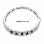 Sapphirea Silver-Tone Blue Stone Bracelet | سوار سافيريا بلون فضي بأحجار زرقاء