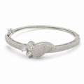 Elarisse Silver-Tone Clear Stone Bracelet | سوار إلاريـس بلون فضي بأحجار شفافة