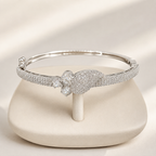 Elarisse Silver-Tone Clear Stone Bracelet | سوار إلاريـس بلون فضي بأحجار شفافة