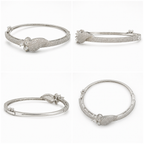 Elarisse Silver-Tone Clear Stone Bracelet | سوار إلاريـس بلون فضي بأحجار شفافة