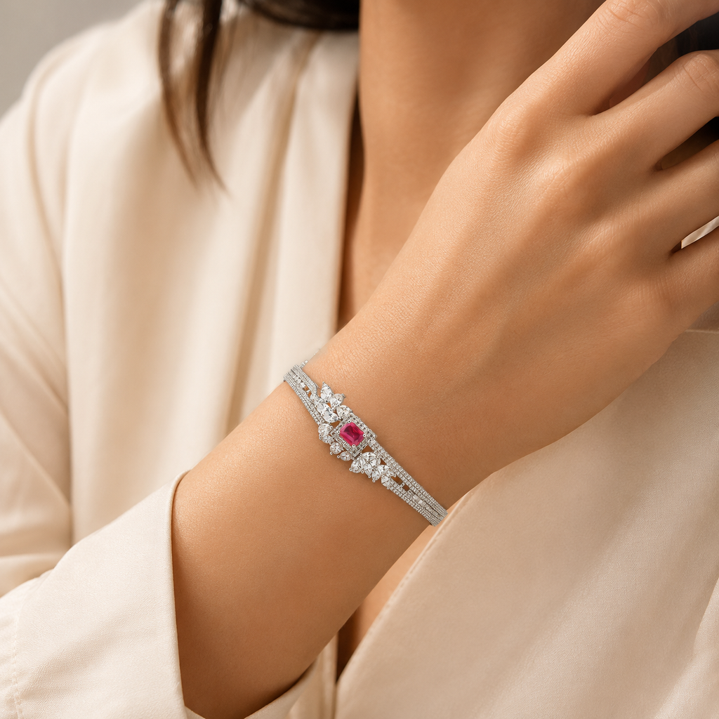 Ravelissa Ruby Bracelet | سوار رافيليسا بحجر روبي