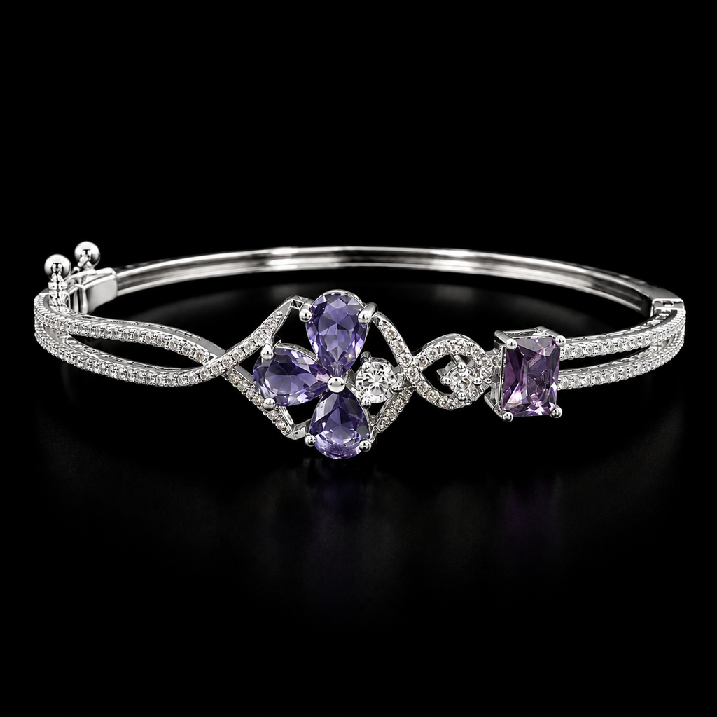 Lunavelle Purple Stone Bracelet | سوار لونافيل بأحجار بنفسجية
