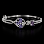 Lunavelle Purple Stone Bracelet | سوار لونافيل بأحجار بنفسجية