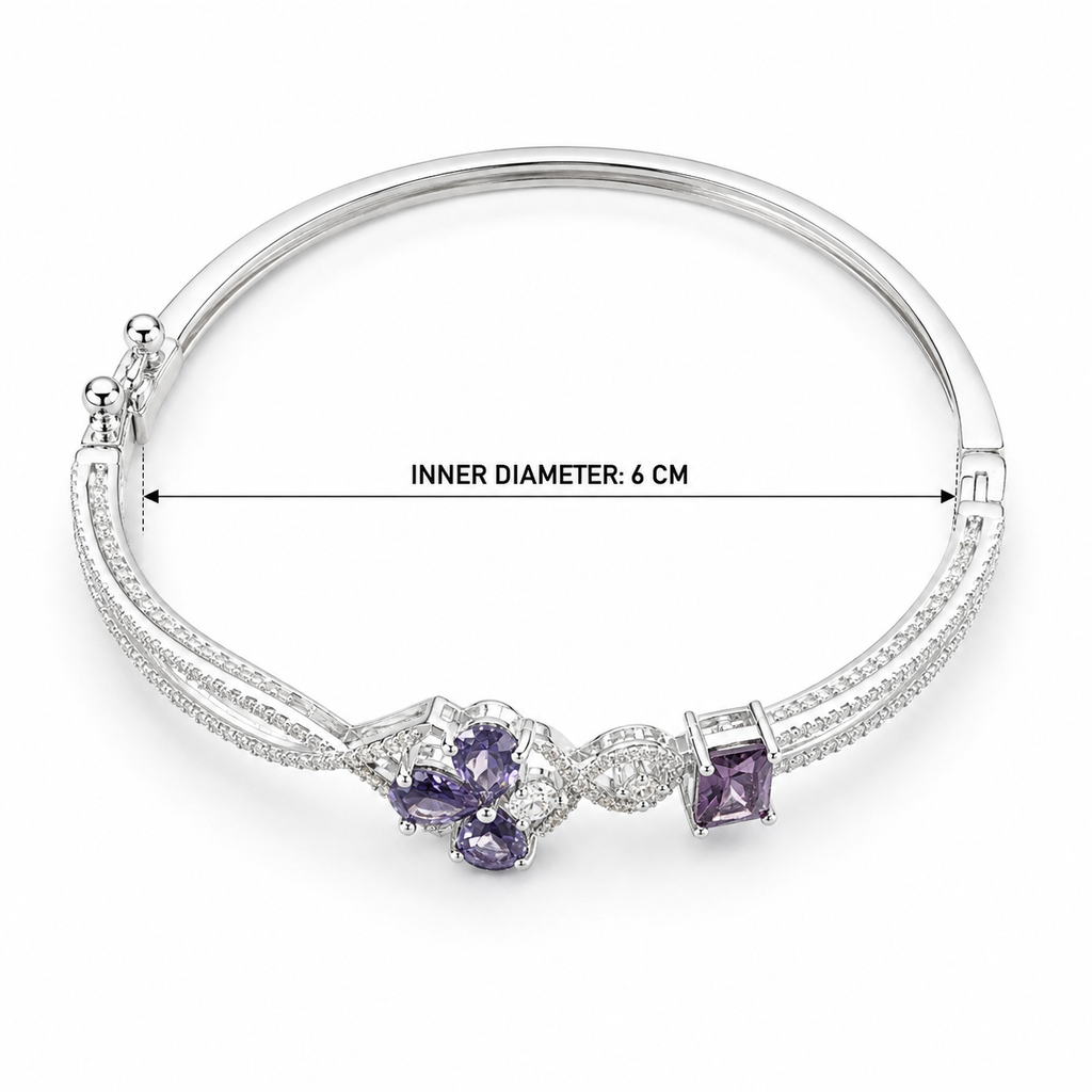 Lunavelle Purple Stone Bracelet | سوار لونافيل بأحجار بنفسجية