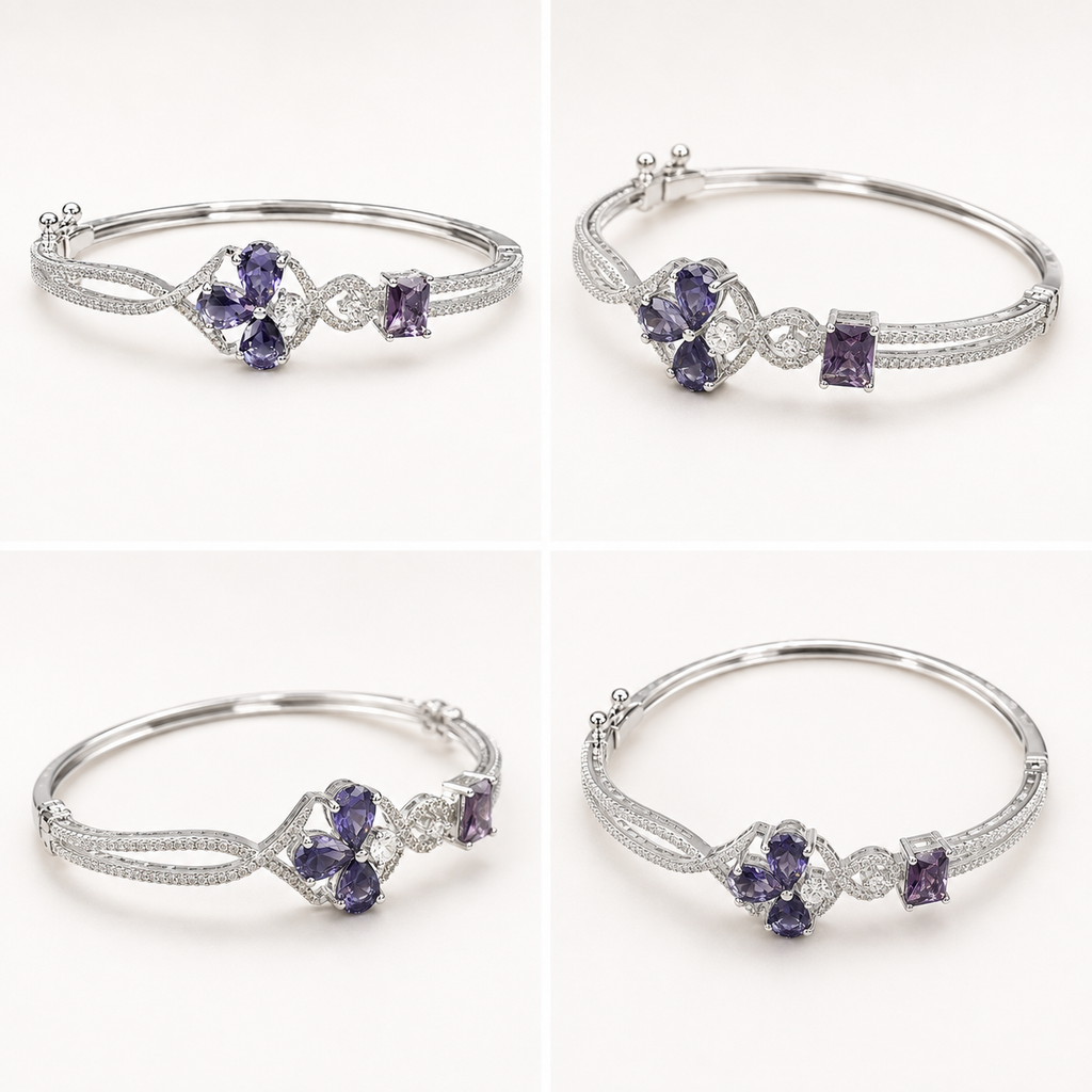 Lunavelle Purple Stone Bracelet | سوار لونافيل بأحجار بنفسجية