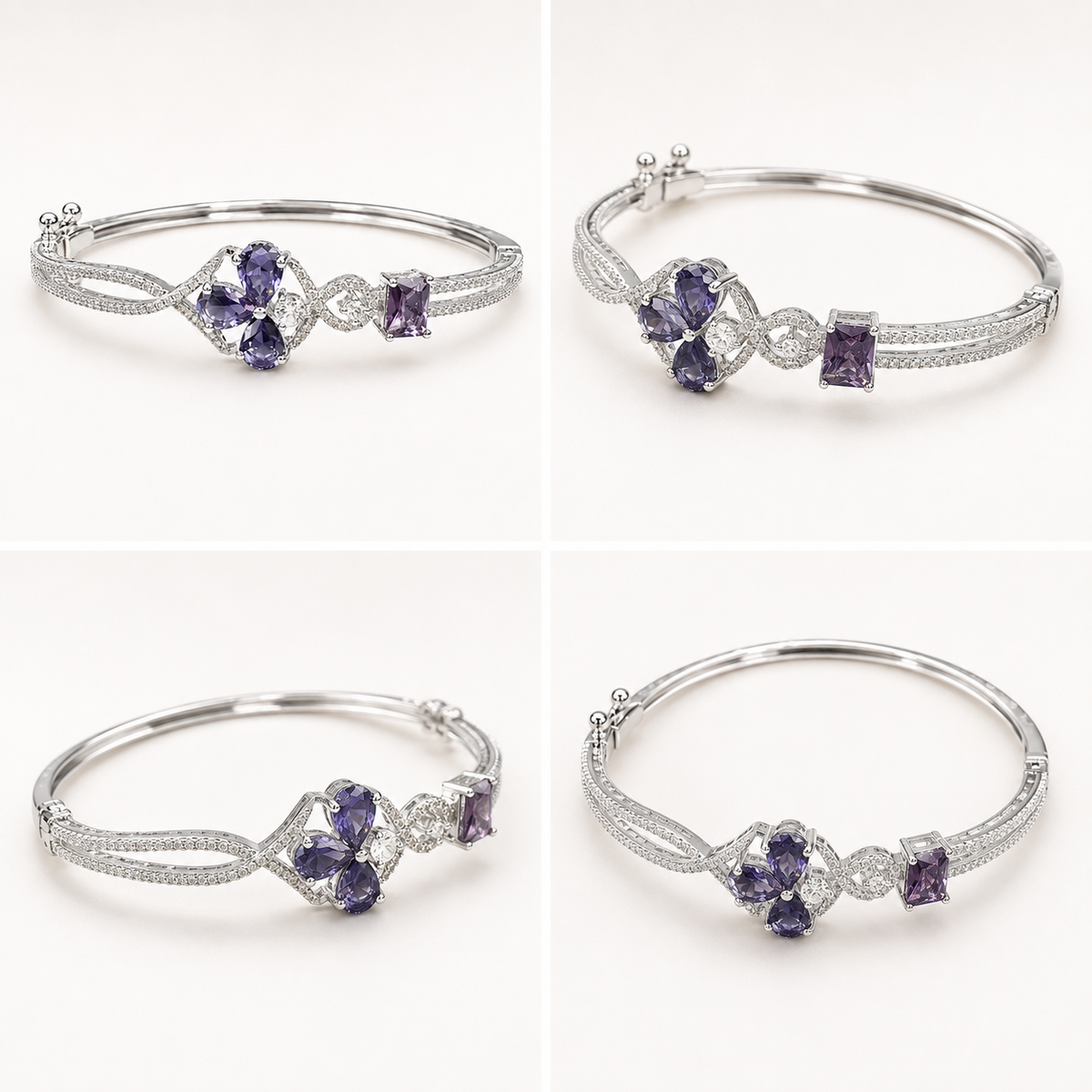 Lunavelle Purple Stone Bracelet | سوار لونافيل بأحجار بنفسجية