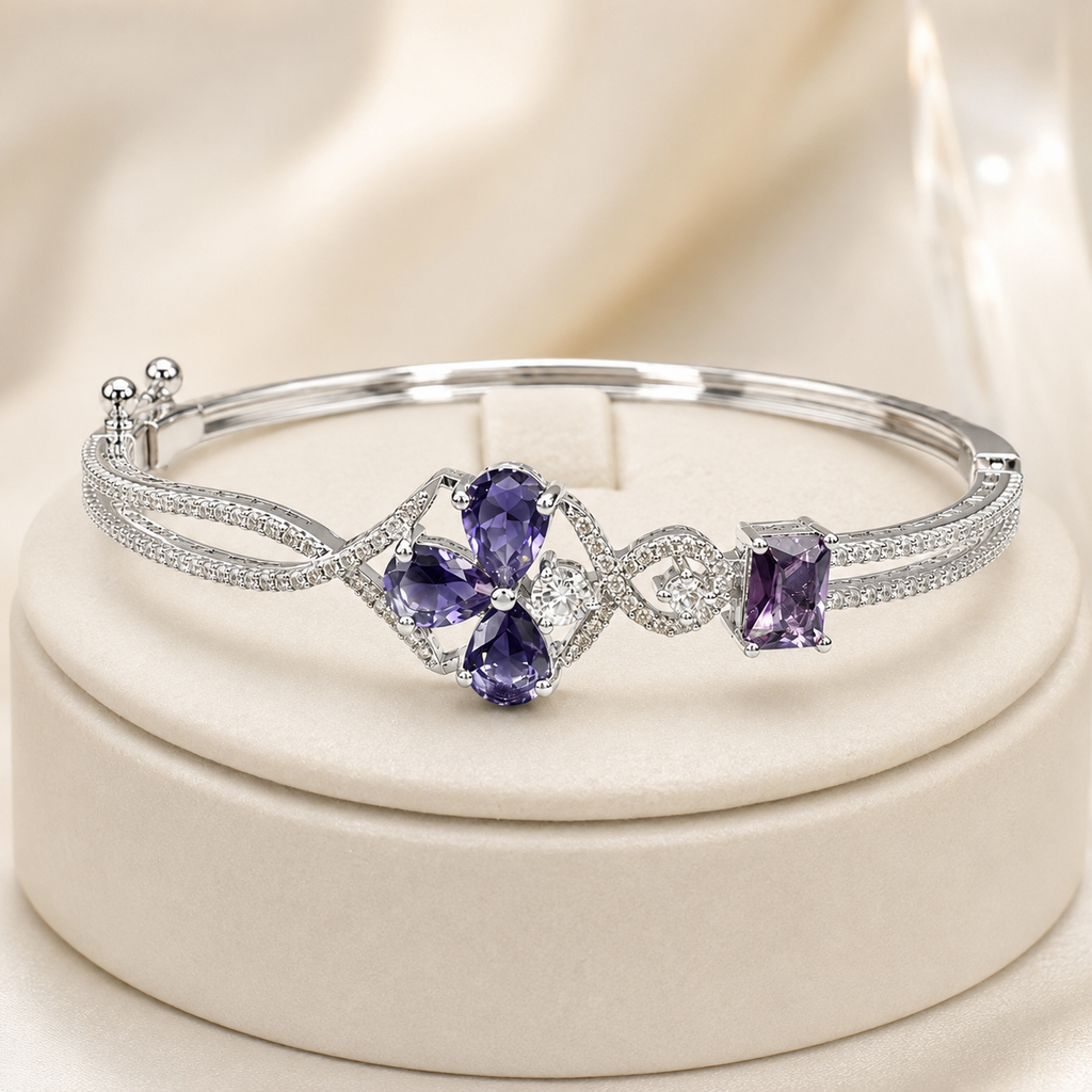 Lunavelle Purple Stone Bracelet | سوار لونافيل بأحجار بنفسجية