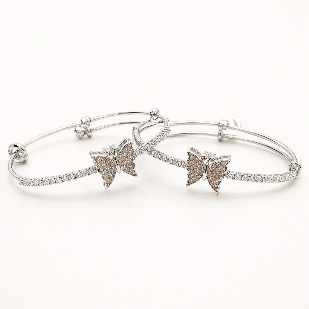 Marivelle Butterfly 2-Piece Bracelet Set | طقم أساور ماريفيل بالفراشات