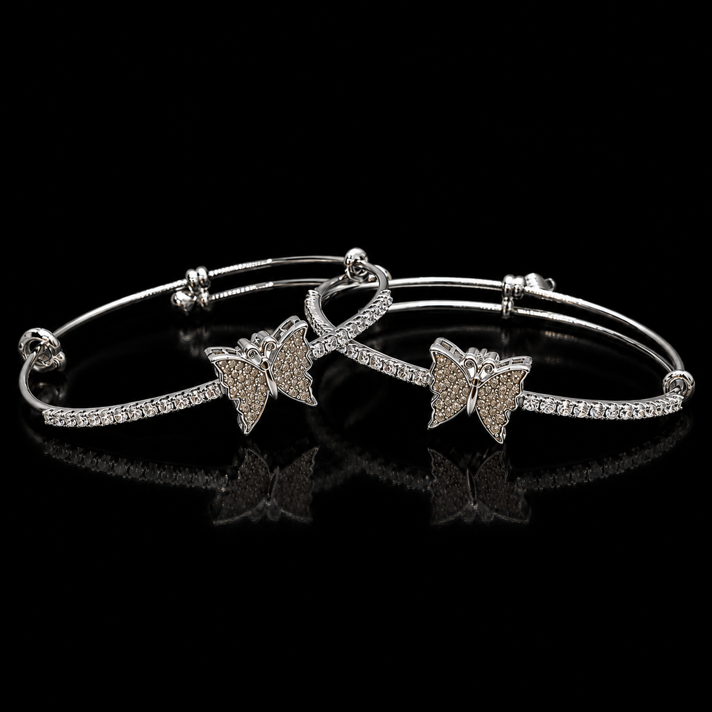 Marivelle Butterfly 2-Piece Bracelet Set | طقم أساور ماريفيل بالفراشات