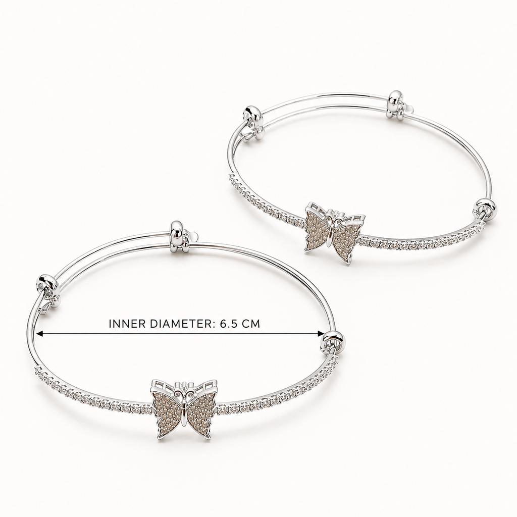Marivelle Butterfly 2-Piece Bracelet Set | طقم أساور ماريفيل بالفراشات