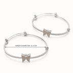 Marivelle Butterfly 2-Piece Bracelet Set | طقم أساور ماريفيل بالفراشات