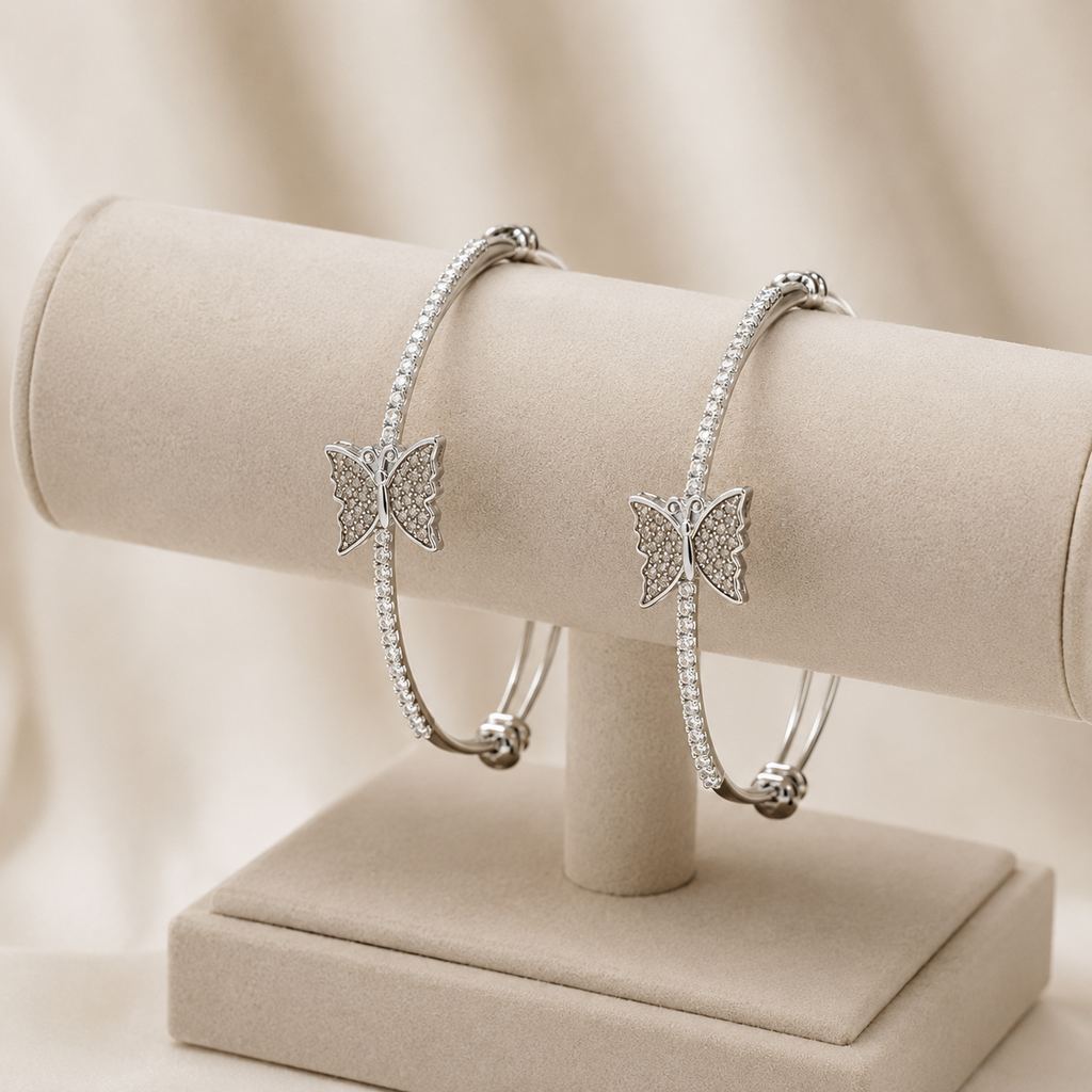 Marivelle Butterfly 2-Piece Bracelet Set | طقم أساور ماريفيل بالفراشات