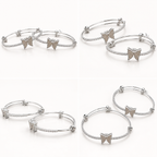 Marivelle Butterfly 2-Piece Bracelet Set | طقم أساور ماريفيل بالفراشات