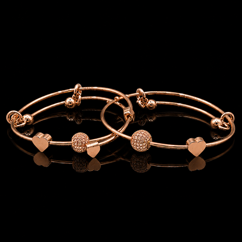 Calystria Heart 2-Piece Bracelet Set | طقم أساور كاليستريا بقلوب