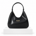 Elegant Black Hobo Handbag | حقيبة يد هوبو سوداء أنيقة