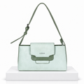 Mint Green Shoulder Handbag with Adjustable Strap | حقيبة كتف باللون الأخضر النعناعي مع حزام قابل للتعديل