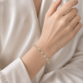 The Infinite Radiance Triple-Row Bracelet | سوار "إنفينيت راديانس" ثلاثي الصفوف