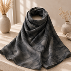 Luxury Smoky Marble Modal Shayla Hijab | شيلة مودال فاخرة بنقشة دخانية رخامية - Fabric Modal | القماش مودال