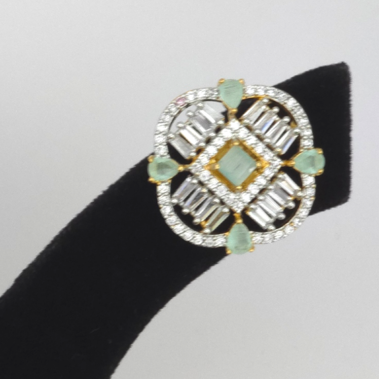 Elegant Green Cubic Zirconia Silver Earrings – Modern Classic Design