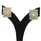 Golden Cubic Zirconia Earrings for Festive & Party Wear