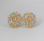 Exquisite Pink Cubic Zirconia Earrings – Wedding Collection