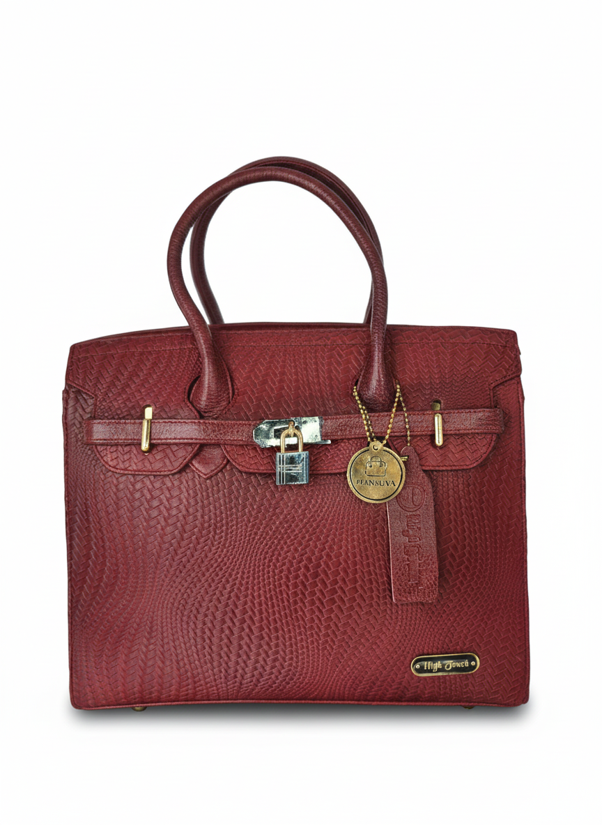 Maroon Hermes Handbag