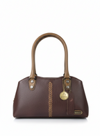 Brown Bunny Handle Handbag – 3 Chain Detail