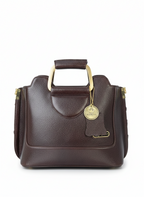 Brown Metal Handle Tote