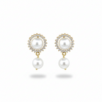 "Garden of Eden" Victorian-Plated Emerald & Pearl  Set | طقم عقد ذهبي زمرد ولؤلؤ