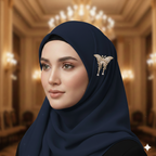 Exquisite Crystal Butterfly Brooch with Dangles | بروش فراشة كريستال فاخر