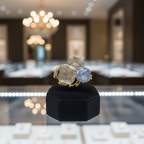 Elegant Crystal Rose Brooch | بروش وردة كريستال أنيق