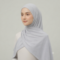 Manruya Premium Ribbed Jersey Shayla – Ocean Blue | شيلة مانرويا جيرسي مضلع فاخرة – أزرق المحيط