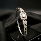 Vintage Rose Gold Oxidized Cubic Zirconia Bracelet | سوار الزركون الفاخر بلون الروز جولد المؤكسد