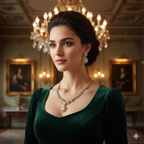 "Timeless Droplet"  American Diamond Necklace Set | طقم عقد زركون ذهبي أنيق