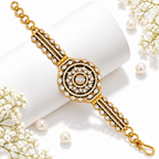 Elegant Crystal Medallion Bracelet for Women | سوار نسائي أنيق بقلادة دائرية مرصعة بالكريستال